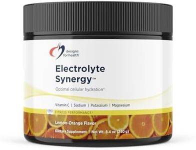 Designs for Health Electrolyte Synergy Powder - Hydration Support Drink Mix Powder Supplement with Vitamin C, D-Ribose + Antioxidants - Natural Lemon-Orange Flavor (30 Servings / 240g)
