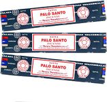 Satya Palo Santo 15grams x 3 Packs Incense Sticks for Positivity, Meditation, Relaxation, Yoga, Healing