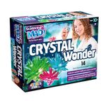 Science Mad Crystal Wonder Kit - Learn About Crystal Cultivation With 14 Safe, Educational and Fun Experiments - Includes Chemicals, Apparatus and Detailed Instructions, 10+ Years