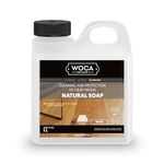 WOCA Natural Soap, White |1L| - Concentrated Wood Cleaner for oil finished hardwood floors, tables, millwork, cutting boards, countertops and butcher block