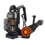 WORX Nitro WG572E 80V (4x20V/4Ah) Leaf Blower - Professional with Powerful Brushless Motor - Large Air Volume - Variable Speed with Turbo Mode - Includes 4 x Pro Batteries & Basecamp Charging Device