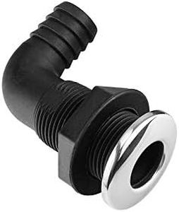 Tubo de drenaje para barcos de acero inoxidable manguera de drenaje para bomba de sentina de casco accesorio de plástico de nailon para sentina con tubo de aireador para accesorios para yates