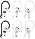 Ear Hooks for Earphones, 3 Pairs Anti-Lost Ear Hooks, Earbuds Accessories Anti-Slip Ergonomic Design Comfortable Fit, Suitable for Airpod earphones and sports running earphones