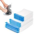 BRAMBLE 15 Premium Reusable Vacuum Storage Bags - Travel Roll Up Compression Bags, 3 Sizes - No Vacuum or Pump Needed - 75% More Space