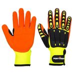 Portwest A721 Lightweight Anti Impact Grip Glove Yellow/Orange, Large