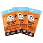 Kennel Kitchen Soft Baked Fish Sticks Treats for Dogs, 70g (Pack of 3) | Soft Dog Chew Sticks | Dog Treats for Adult Dogs and Puppies