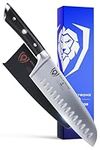 DALSTRONG Santoku Knife - 7 inch - Gladiator Series Elite - High Carbon German Steel - Sheath Included - Razor Sharp Kitchen Knife - Asian Vegetable Knife - NSF Certified