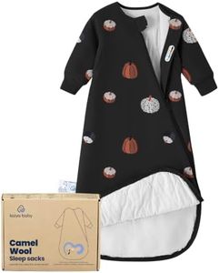 KaiyaBaby Organic Cotton Baby Sleep Sack, Long Sleeve 1.0 TOG, 0-6M