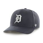 47 MLB Detroit Tigers Cold Zone MVP DP Unisex Baseball Cap, Snapback, White Logo, Colour Navy Blue