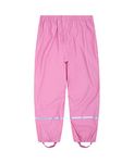 Alla Sim Girls Waterproof Rain Pant Outdoor Lightweight Cozy Rainwear Pink 9-11