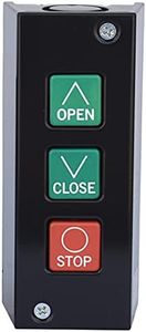 MMTC PBS 3 Commercial Garage Door Opener 3 Button Wall Mount Control Station Entrance Open/Close/Stop Momentary Contact