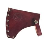 Kyien Leather Hatchet Sheath Axe Sheath Leather Axe Cover Sheath Axe Protector Tool Leather Axe Head Cover Axe Head Sheath Protect Cover with Leather