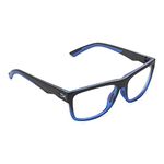 HyperX Spectre Mission - Gaming Eyewear, Blue Light Blocking, UV Protection, Crystal Clear Lenses, TR-90 Frame, Microfiber Pouch, Square Eyewear Frame - Blue