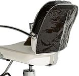 BETTY DAIN Deluxe Round Chairback Cover, Clear/Black