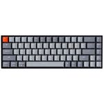 Keychron K6 65% Compact Wireless Mechanical Keyboard for Mac, Hot-swappable White Backlight, Bluetooth, Multitasking, Type-C Wired Gaming Keyboard for Windows with Gateron Red Switch