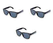 Beistle 66504, 3 Piece Star Glasses, One Size Fits Most (Black/White)