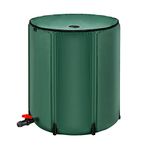 Goplus 53 Gallon Collapsible Rain Barrel, Portable Rain Barrels to Collect Rainwater from Gutter, Rainwater Collection System, Water Storage Tank Catcher Container with Filter Spigot