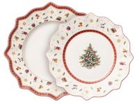 Villeroy & Boch Toy's Delight Multi Colour, Premium Porcelain, Set of Plates, 8pcs