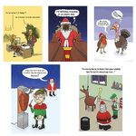 LimaLima Funny Christmas Card Pack 10 Cards Multipack Rude Humorous Designs For Men & Women