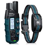 Bousnic Dog Shock Collar - 3300Ft Dog Training Collar with Remote for 5-120lbs Small Medium Large Dogs Rechargeable Waterproof e Collar with Beep (1-8), Vibration(1-16), Safe Shock(1-99) Modes (Blue)