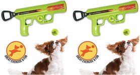 Hyper Pet Dog Ball Thrower-Interactive Toys (Load & Launch Tennis Balls for Dogs to Fetch) [Best Ball Launcher Toys for Large, Medium & Small Dogs] 3 Styles Available (Pack of 2)