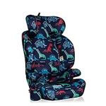 Cosatto Ninja 2 iSize Car Seat - from 100-150cm, Approx 4 Years - 12 Years, R129 High Back Booster, 10 Position Headrest, Easy Install Seatbelt or ISOFIX Fitting, Forward Facing (D is for Dino)