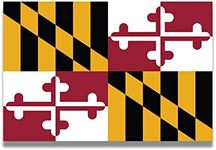 Magnet Me Up Maryland US State Flag Magnet Decal, 4x6 Inches, Heavy Duty, Automotive Magnet for Car, Truck SUV, Any Other Magnetic Surface, Collectible Souvenir, Show Your State Pride, Crafted in USA