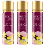 So…? Unique Womens Vanilla Candy Vegan Body Mist Fragrance Spray 150ml (Pack of 3)