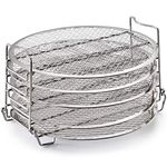 Dehydrator Stand, Five Layers Compatible with Ninja Foodi 6.5 & 8 qt, Instant Pot Duo Crisp 8 qt,Food Grade Stainless Steel.
