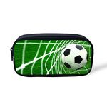 HUGS IDEA Soccer Print Pencil Box Pouch Pen Bag for Childern School Stationery Bag