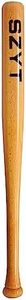 SZYT 25 inch Wood Baseball Bat Self-Defense Softball Bat Home Defense Lightweight Yellow