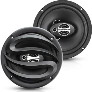Seventour 6.5" 3-Way Car Door Speakers (Pair),300 Watts max Power, Full Range,Tweeters,Coaxial,Enhanced Sound,High-Efficiency Speaker for Cars/Truck,Great OEM Car Audio Upgrade (6.5" 300 Watts)