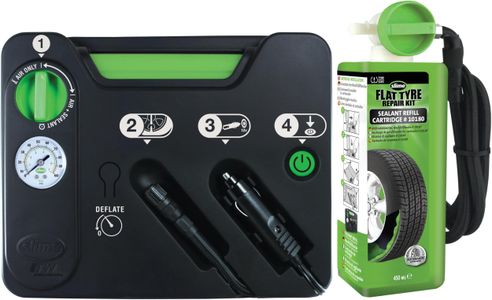 Slime Flat Tyre Repair Kit – Emergency Puncture Sealant and Inflator