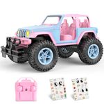 NQD Remote Control Car for Kids 1:16 Scale 80 Min Play 2.4Ghz Off Road RC Trucks with Storage Case Toy Car Gift for Girls 3 4 5 6 Year Old