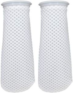 Filter Socks 4 inch, 3D Honeycomb Design Filter Sock. 4 inch Ring by 11.8 inch Long, Aquarium Filter Sock for Freshwater/Saltwater Aquariums, Ponds, Use in Sumps/Overflows(2-Pack)