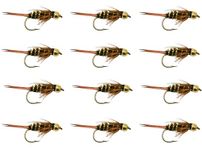 Feeder Creek Fly Fishing Flies Bead Head Prince | Nymph Flies | 12pc Flies for Fly Fishing | Trout Flies and Bass Flies | Fly Fishing Assortment | Fly Fishing Kit (8)