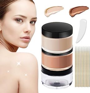 Tattoo Cover Up Makeup Waterproof, Waterproof and Sweatproof Tattoo Concealer, Suitable for Scars, Spots and Vitiligo, 2 Colors