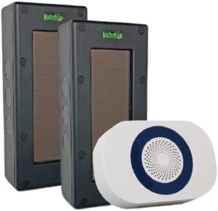 Dakota Alert SBA-4k Plus Solar Break Beam Driveway Alarm Kit - Long Range, Outdoor, Weatherproof, Up to 1 Mile Wireless Range - Includes SBB-4000 Transmitter & RE-4k Plus Receiver | Property Alarms