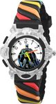 Time Up Analog Dial Glowing Disco Light,Rainbow Color Strap & Cartoon Character Display Watch for Kids (Age:3-10 Years)-VSP-Y (Batman-Black)