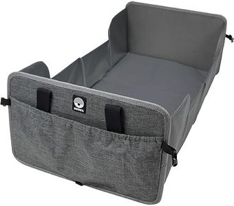 Dooky Portable Pop-Up Baby Travel Cot/ Crib, Lightweight, Compact, Includes 1 cm Thick Mattress (38 x 73 x 1 cm), Folded out 41 x 75 cm, Folded 41 x 26 cm, Suitable upto 6 Months Age, Grey Melange
