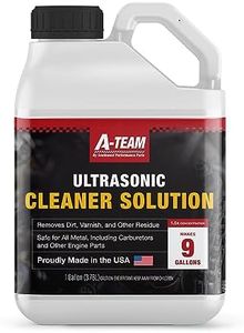 A-Team Ultrasonic Carburetor Cleaning Solution - Great for Carburetors and Engine Parts - Compatible with Most Cleaning Machines - 1:8 Concentration (1 Gallon)