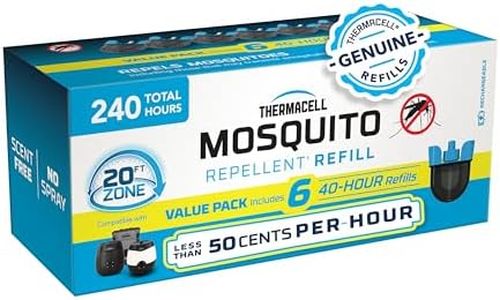 Thermacell Patio Shield Mosquito Repellent E-Series Rechargeable Repeller Bundle; 20’ Mosquito Protection Zone; Includes 240-Hour Repellent Refill; No Spray, Flame or Scent; Bug Spray Alternative
