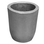 CANALHOUT Silicon Carbide Graphite Crucibles,Crucibles for Melting Metal,Withstand The High Temperature 1800℃(3272°F),Melting Casting Refining Aluminum Gold Silver Copper (3.5KG No.3)