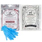 Jewellery Polishing Cloth and Buffing Cloth Set With - Cape Cod Metal Polishing Cloths and Cape Cod Buffing Cloth For Jewellery Polishing and Silver Polishing Including Mint Retail Nitrile Gloves