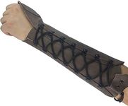 ArcheryMax Handmade Antique Leather Arm Guard Bow Hand Shooting Glove Left Hand