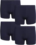 Rene Rofe Girls’ Play Shorts – 4 Pack Under Dress Dance and Cartwheel Bike Shorts (6X-14), Size 7-8, Uniform Navy