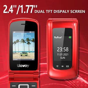 Senior Flip Phone with Big Buttons – Red Mobile for Seniors