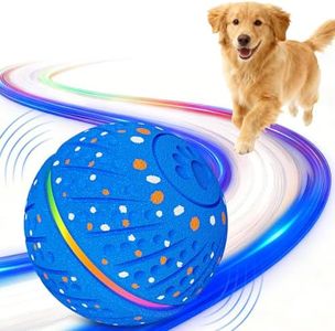 Sankell Interactive Dog Ball Toy - Smart Moving Bouncing Dog Ball with RGB Lights, E-TPU Material, 3 Play Modes Automatic Rolling Dogs Toy for Small Medium Dogs Keep Them Busy(Blue)