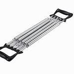 Chest Expander Springs Men Power Twister Arm Bar Shoulder Heavy Duty Arms Exercises Upper Training Chest Muscle Forearm Steel Arm Adjustable Pull Strength 5 Resistance Bands,Black