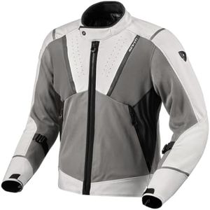 REV'IT! Men's Airwave 4 Adventure Sport Motorcycle Jacket (Silver/Anthracite - X-Large)